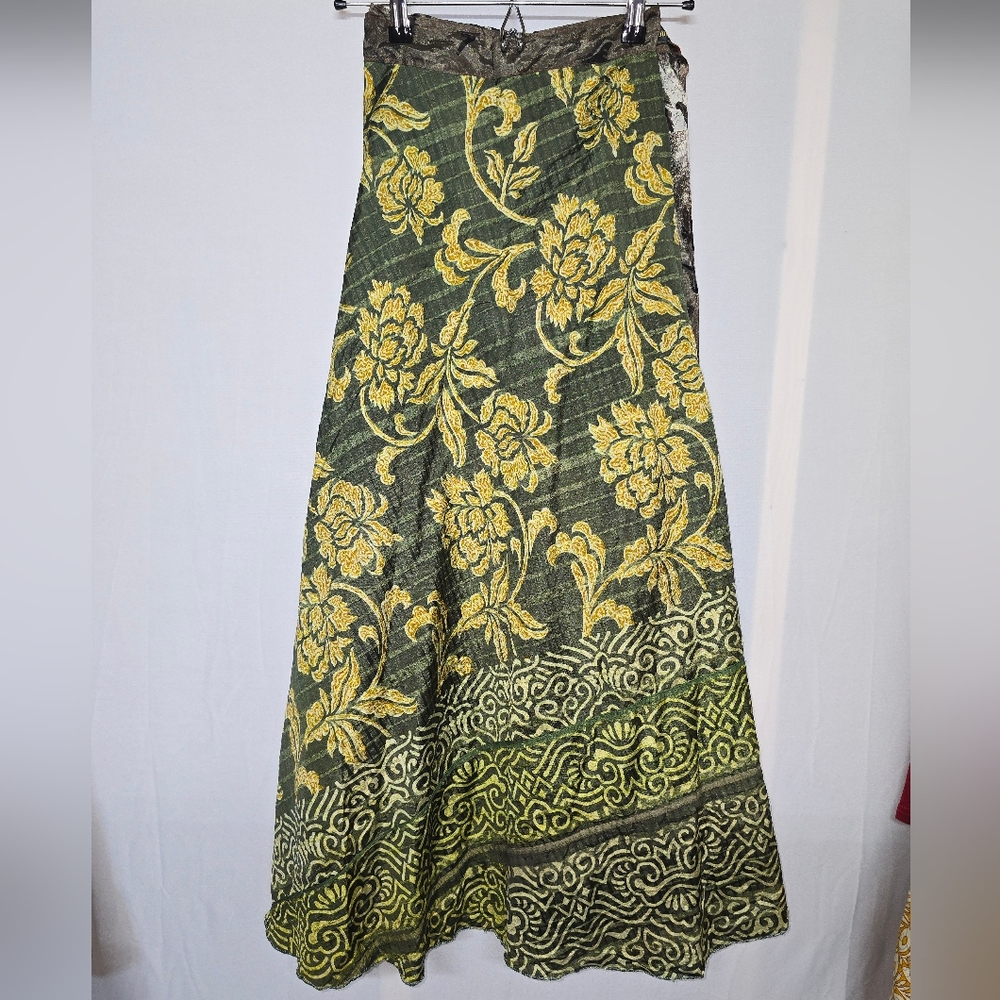 NWT JUNGLEE BILLEE MAXI LENGTH REVERSIBLE WRAP SKIRT